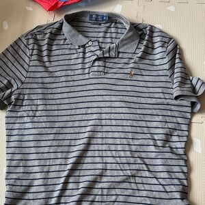 Polo by Ralph Lauren Men's Blue Striped Polo Shirt